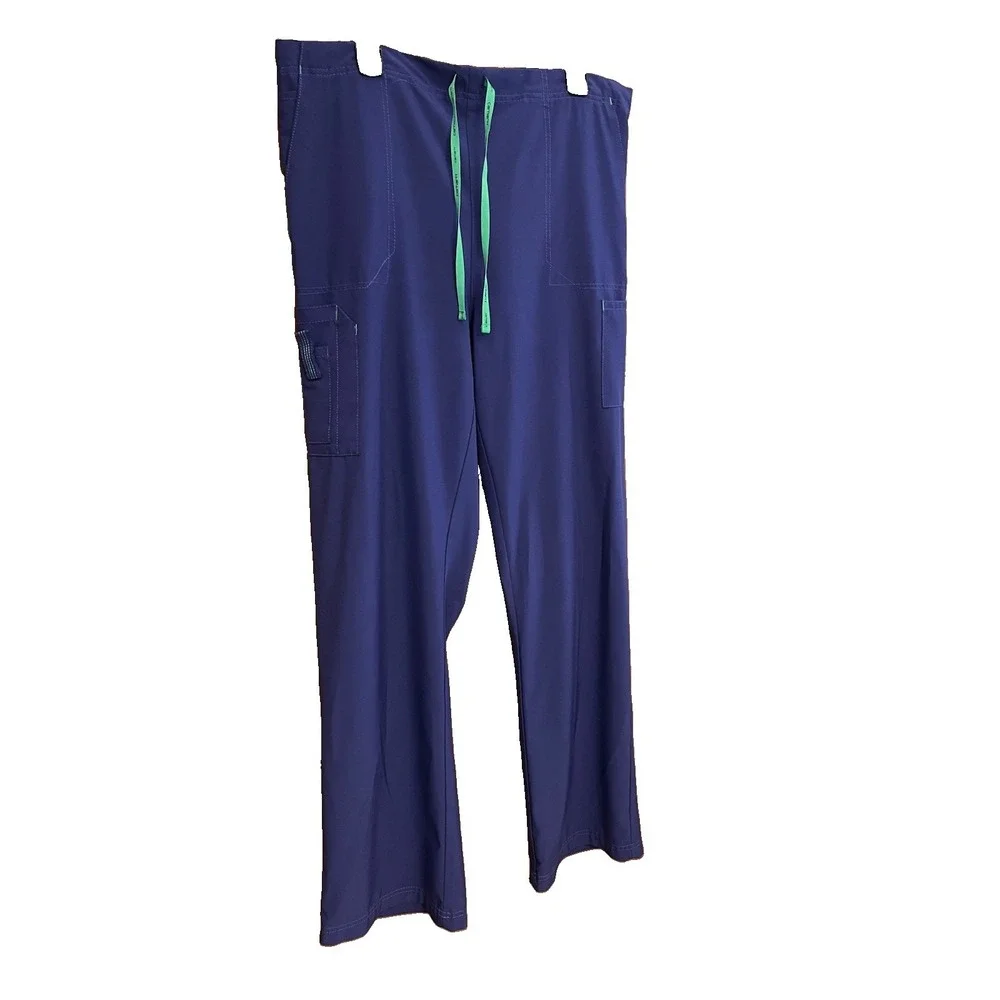 Large Carhartt Men's Force Modern Fit Straight Leg Cargo Pants Scrubs Grape Tall